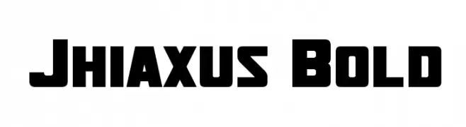 Jhiaxus Bold  フリーフォントのダウンロード