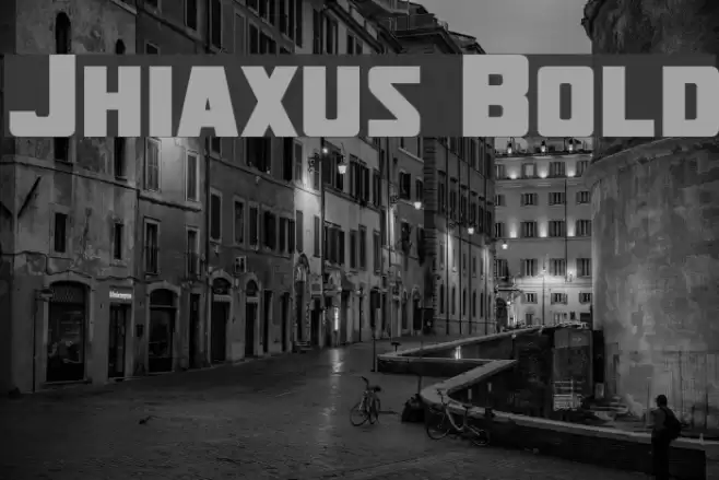 Jhiaxus Bold Font examples