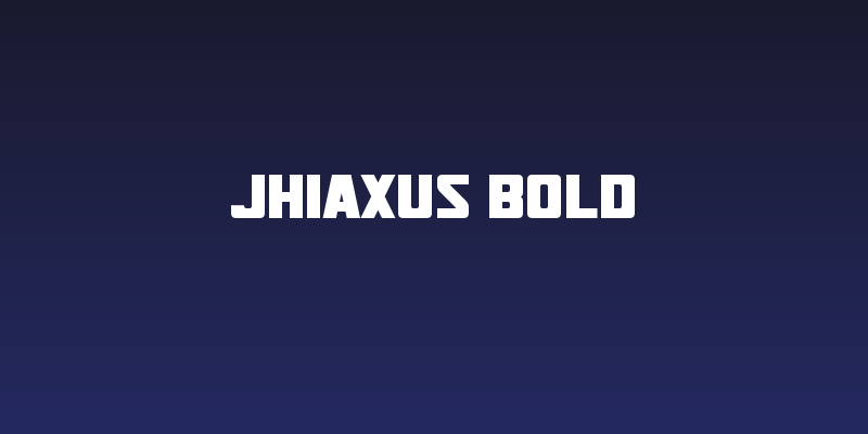 Jhiaxus Bold Social Header