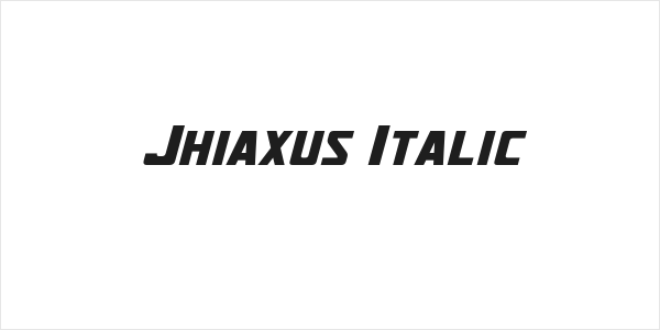 Jhiaxus Italic Logo