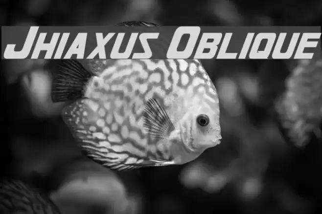 Jhiaxus Oblique Font examples
