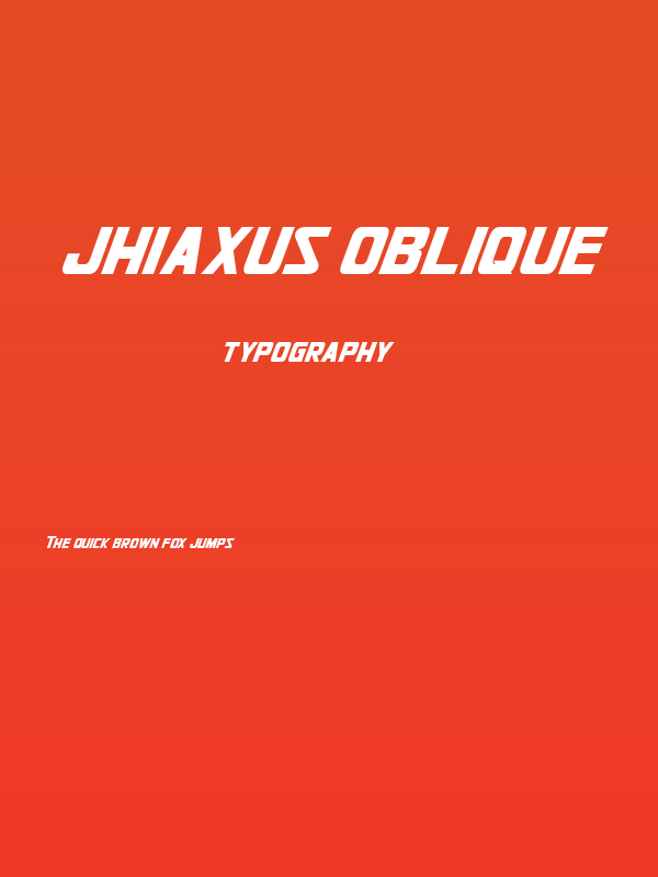 Jhiaxus Oblique Poster