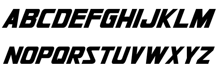 Jhiaxus Oblique Font LOWERCASE