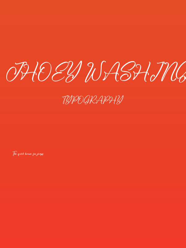 Jhoey Washington Poster