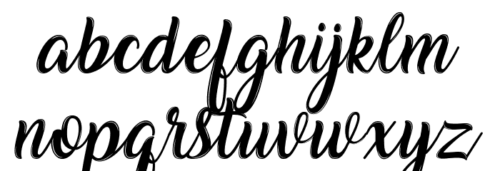 Jhoiboy Font LOWERCASE