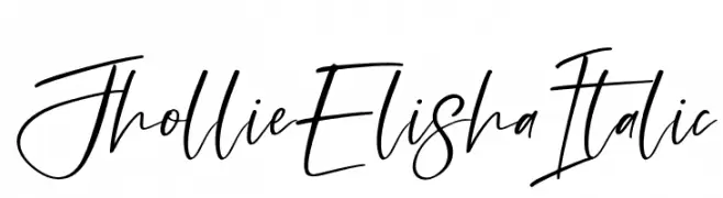 Jhollie Elisha Italic  Fuentes Gratis Descargar