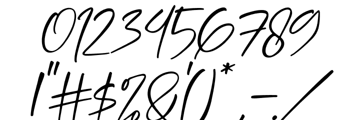 Jhollie Elisha Italic Font OTHER CHARS