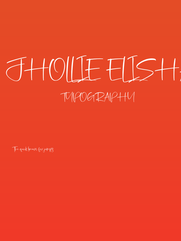 Jhollie Elisha Poster
