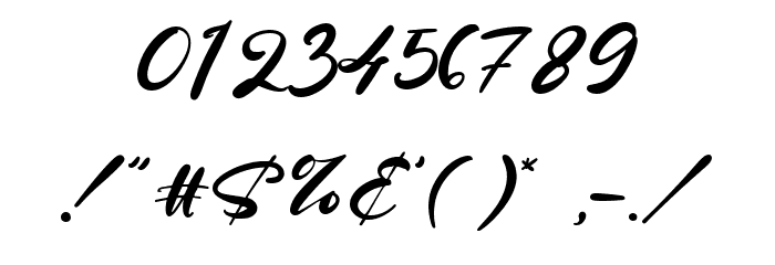 Jhon Brewster Font OTHER CHARS