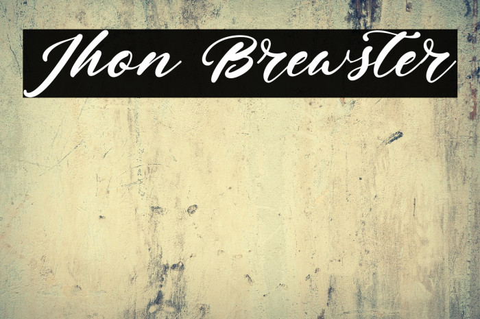 Jhon Brewster Example 1