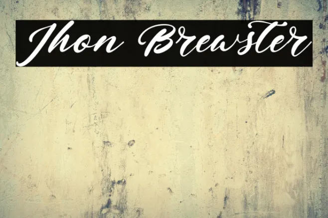 Jhon Brewster Example 1