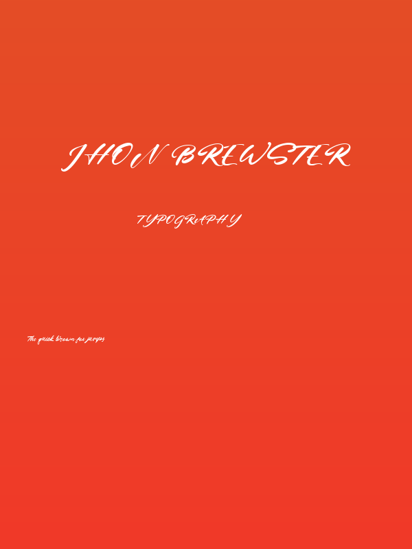 Jhon Brewster Poster