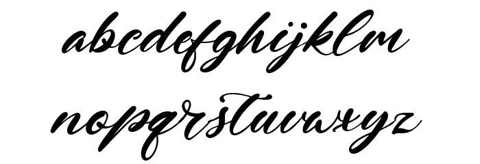 Jhon Brewster Font LOWERCASE