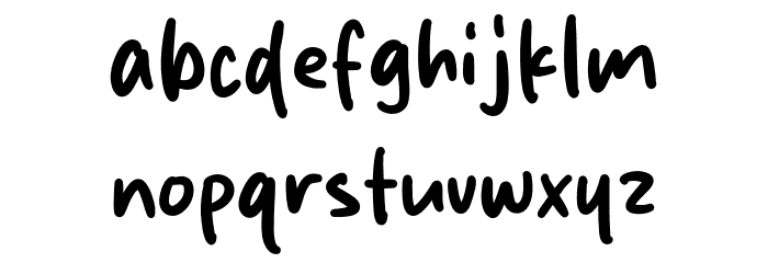 Jhon Max Font LOWERCASE