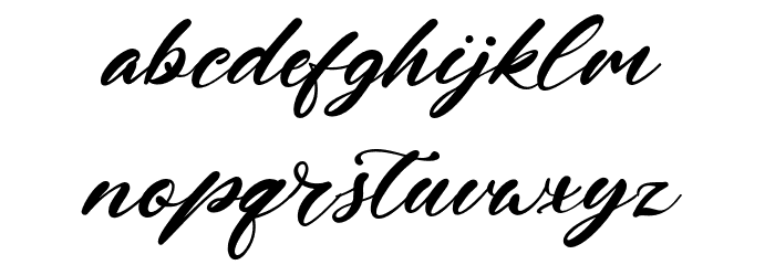 JhonBrewster Font LOWERCASE
