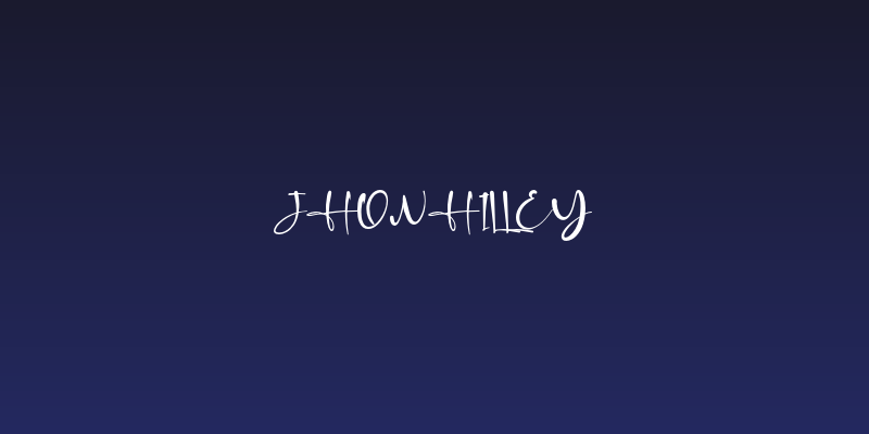 JhonHilley Social Header