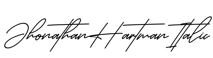 Jhonathan Hartman Italic  Fuentes Gratis Descargar