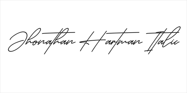 Jhonathan Hartman Italic Logo
