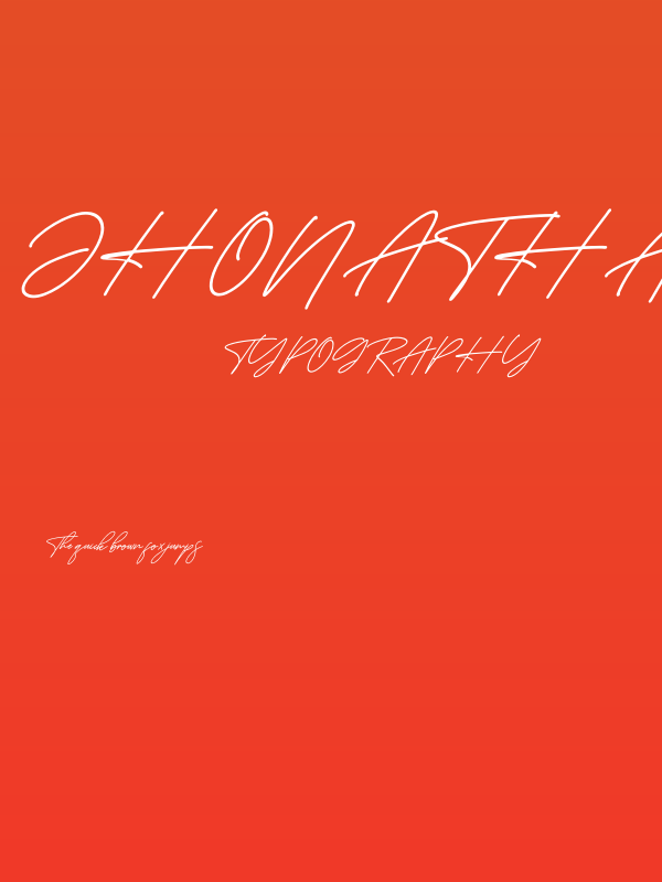 Jhonathan Hartman Italic Poster