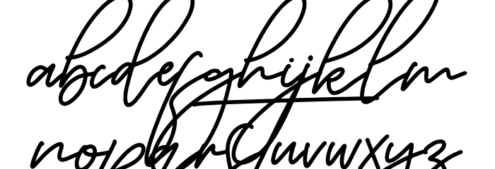 Jhonathan Hartman Font LOWERCASE