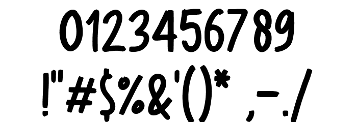 Jhonny Luck Font OTHER CHARS