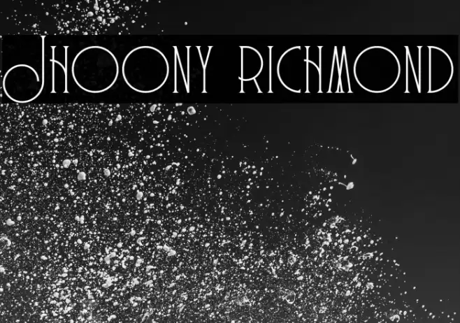 Jhoony richmond Font examples