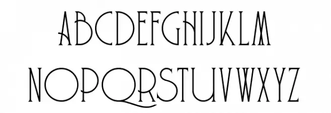 Jhoony richmond Schriftart Kleinbuchstaben
