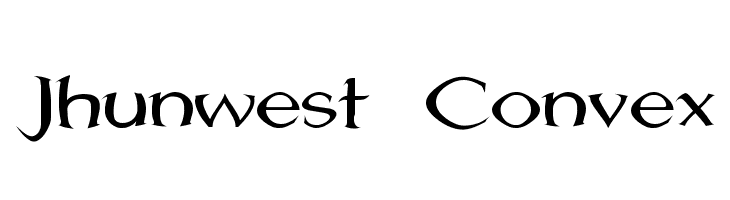 Jhunwest Convex  Descarca Fonturi Gratis