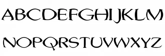 Jhunwest Convex Шрифта ВЕРХНИЙ