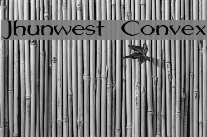 Jhunwest Convex Font examples