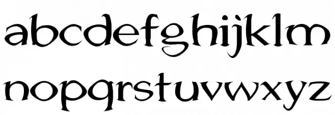 Jhunwest Convex Font LOWERCASE
