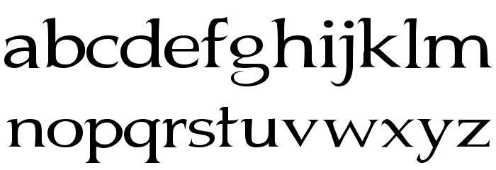 Jhunwest Font LOWERCASE