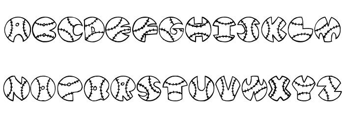 JI Baseball Font LOWERCASE