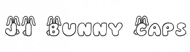 JI Bunny Caps  免费字体下载