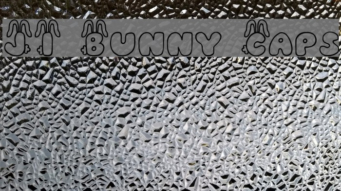 JI Bunny Caps Font examples