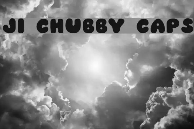 JI Chubby Caps Font examples