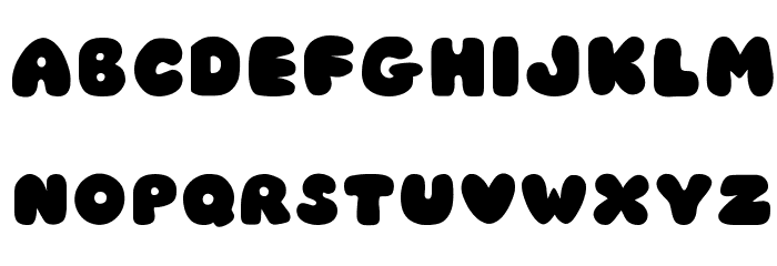 JI Chubby Caps Font LOWERCASE