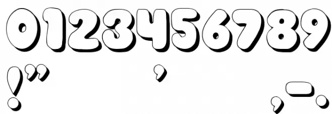 JI Chunky Caps Font OTHER CHARS