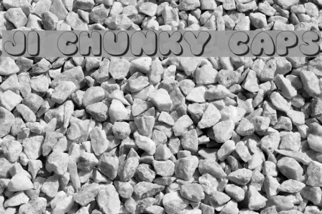 JI Chunky Caps Font examples