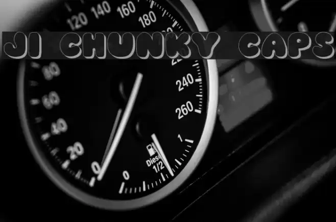 JI Chunky Caps Font examples