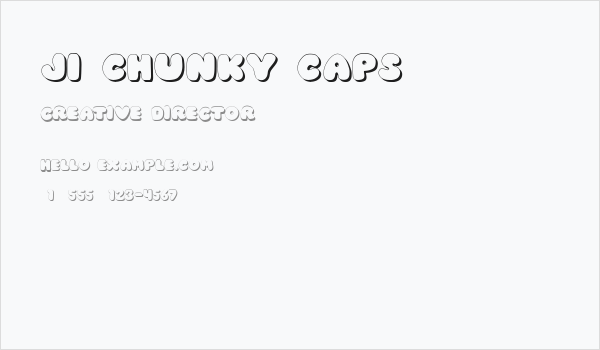 JI Chunky Caps Business Card