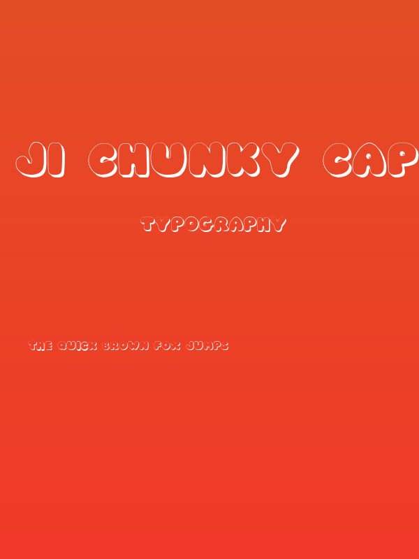 JI Chunky Caps Poster