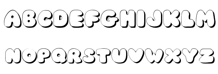 JI Chunky Caps Font LOWERCASE
