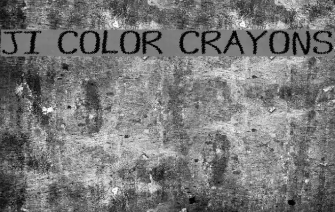 JI Color Crayons フォント examples