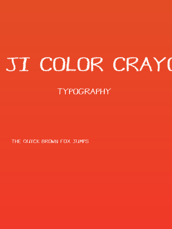 JI Color Crayons Poster