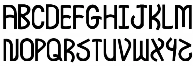 JI Deschutes 字体 大写