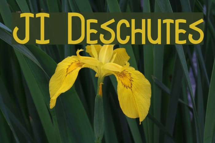 JI Deschutes Font examples