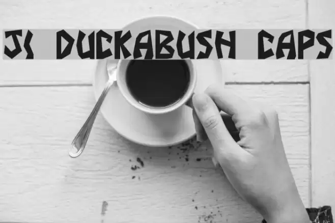 JI Duckabush Caps Font examples