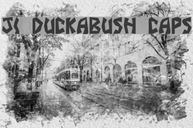 JI Duckabush Caps Font examples
