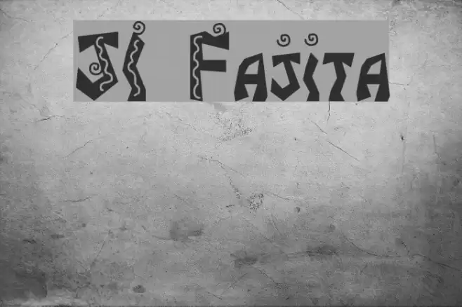 JI Fajita Font examples
